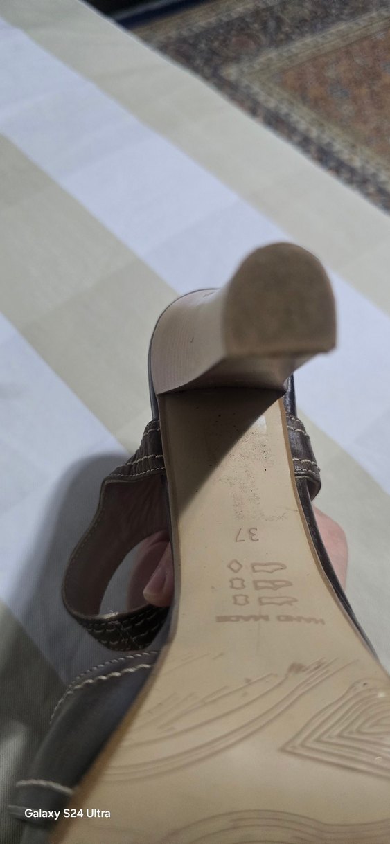 Desa Kahverengi Deri Sandalet  Az Kullanılmış - Görsel 3