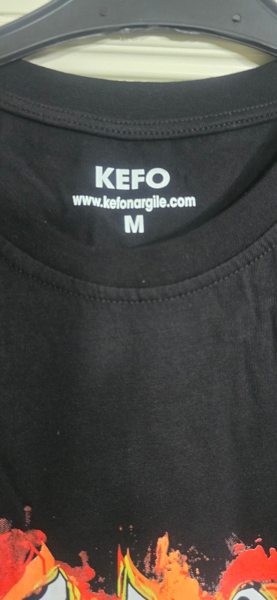 KEFO Siyah Baskılı Erkek Tişört - Görsel 4