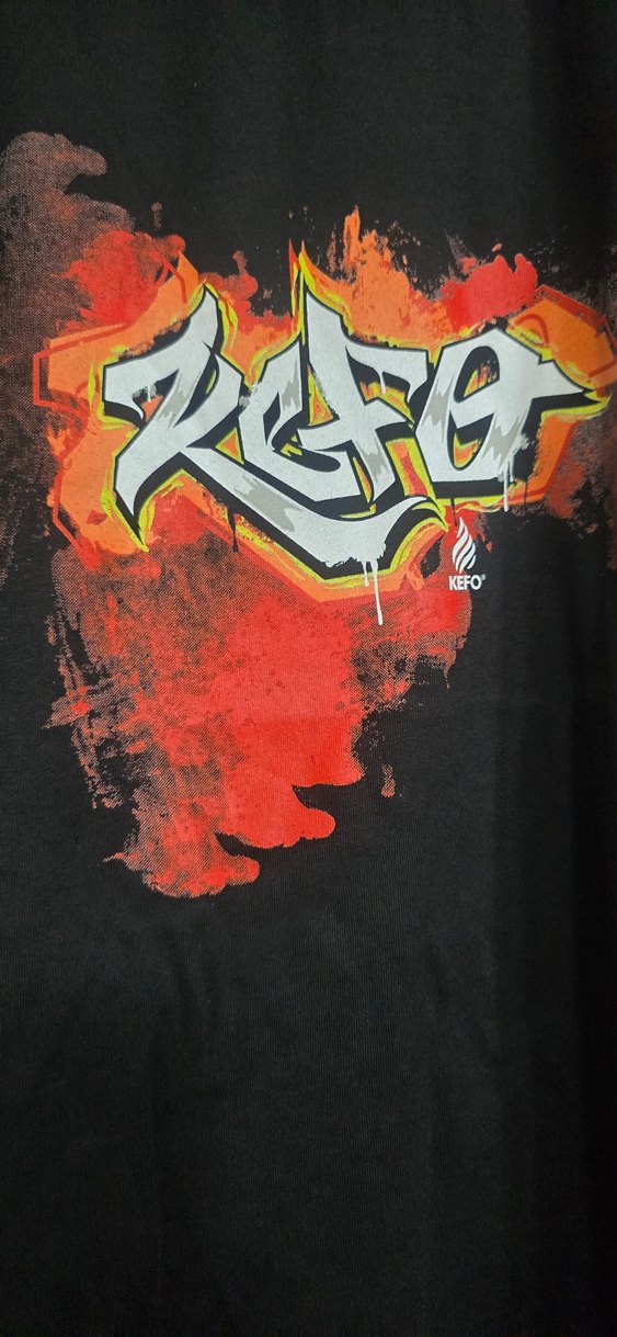 KEFO Siyah Baskılı Erkek Tişört - Görsel 5