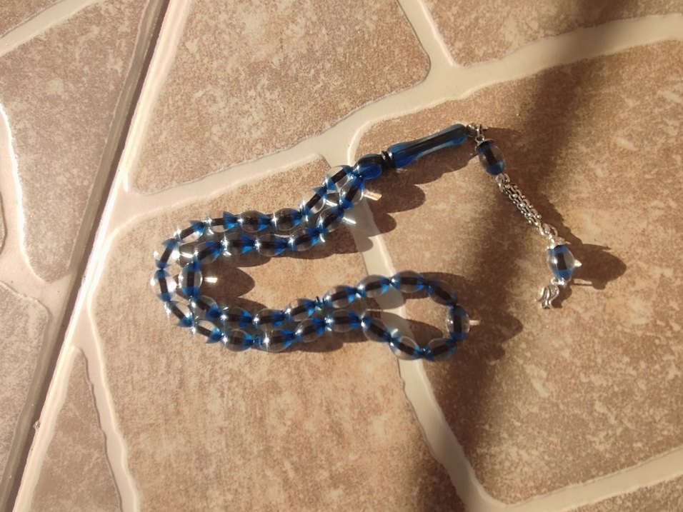 Koyu Mavi Erkek Tesbih - Görsel 2