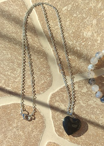 AKİK TAŞI KOLYE BİLEKLİK SETİ - Görsel 2