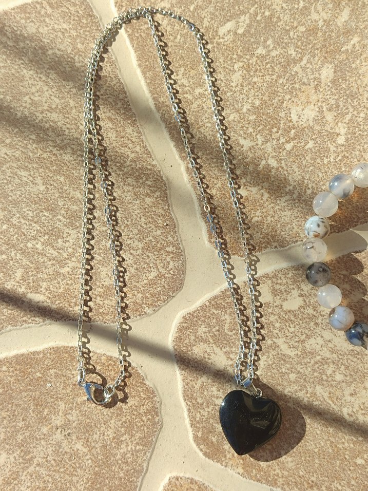 AKİK TAŞI KOLYE BİLEKLİK SETİ - Görsel 2