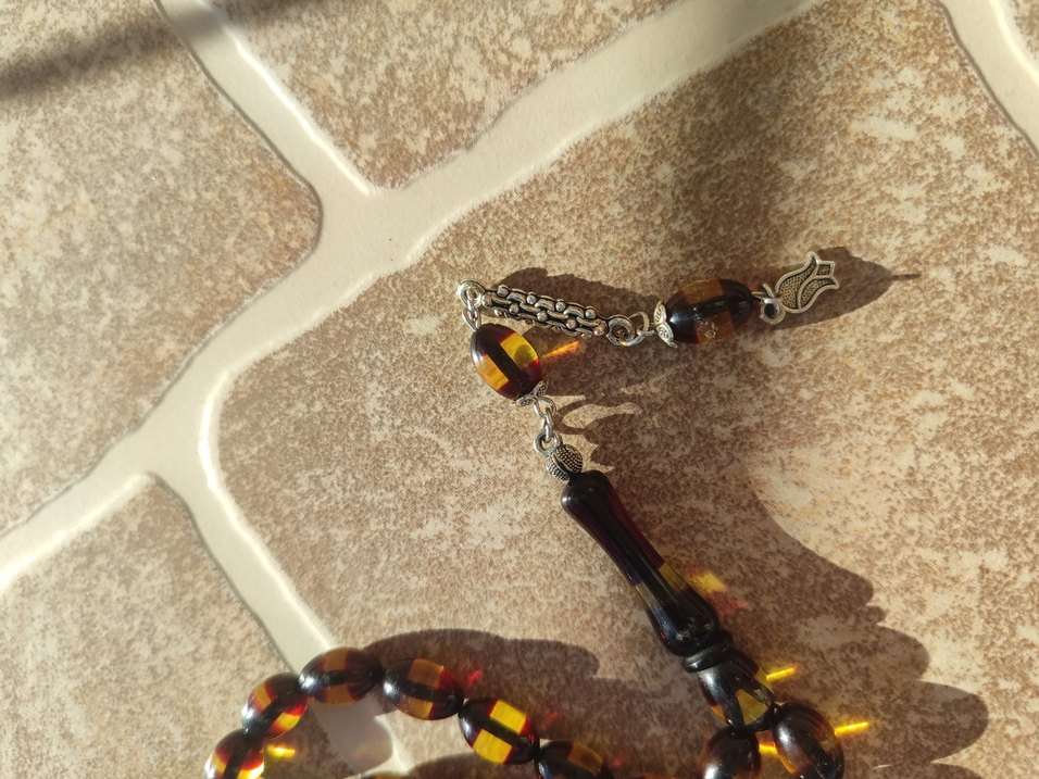 Koyu Kahverengi Bohem Erkek Tesbih - Görsel 3