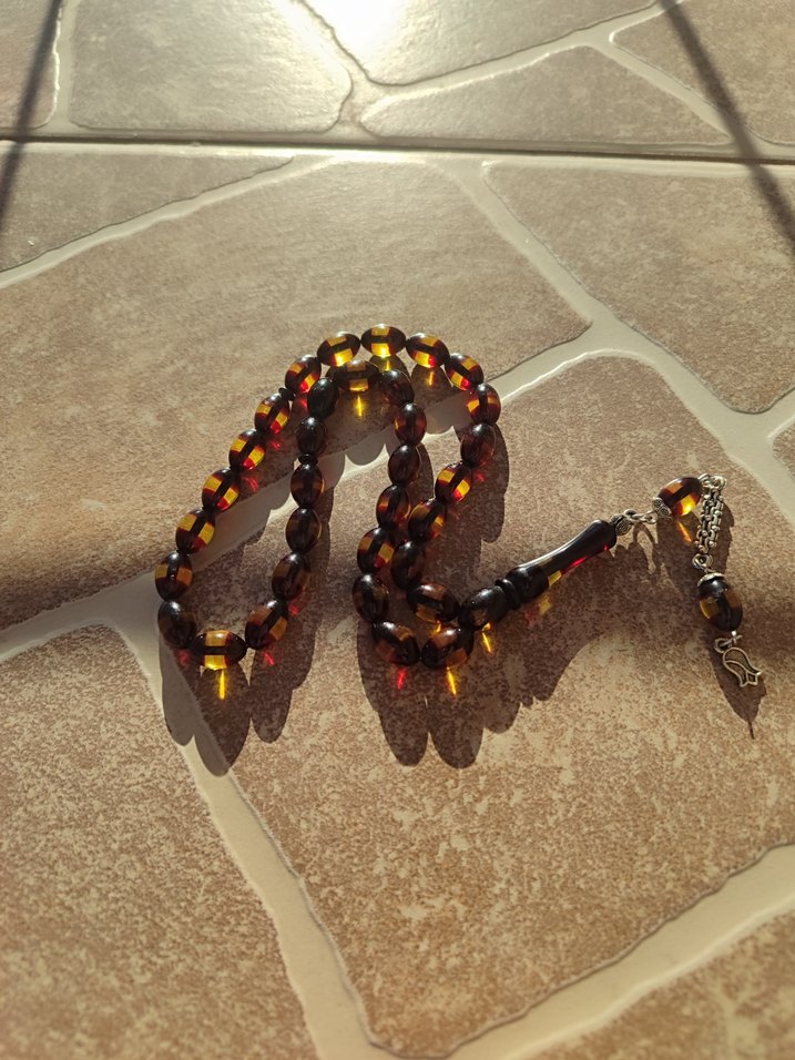 Koyu Kahverengi Bohem Erkek Tesbih - Görsel 2