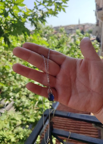 doğal his taşı Kadın Kolye