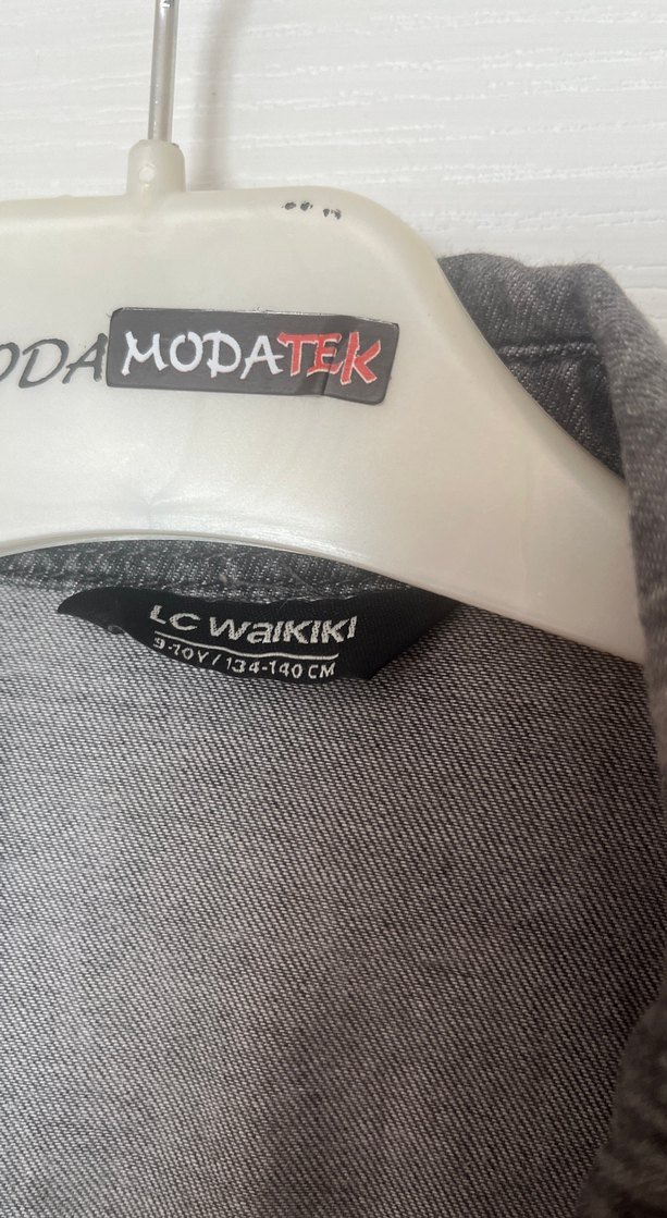 Antrasit Yıkamalı Denim Gömlek — görsel 2/2