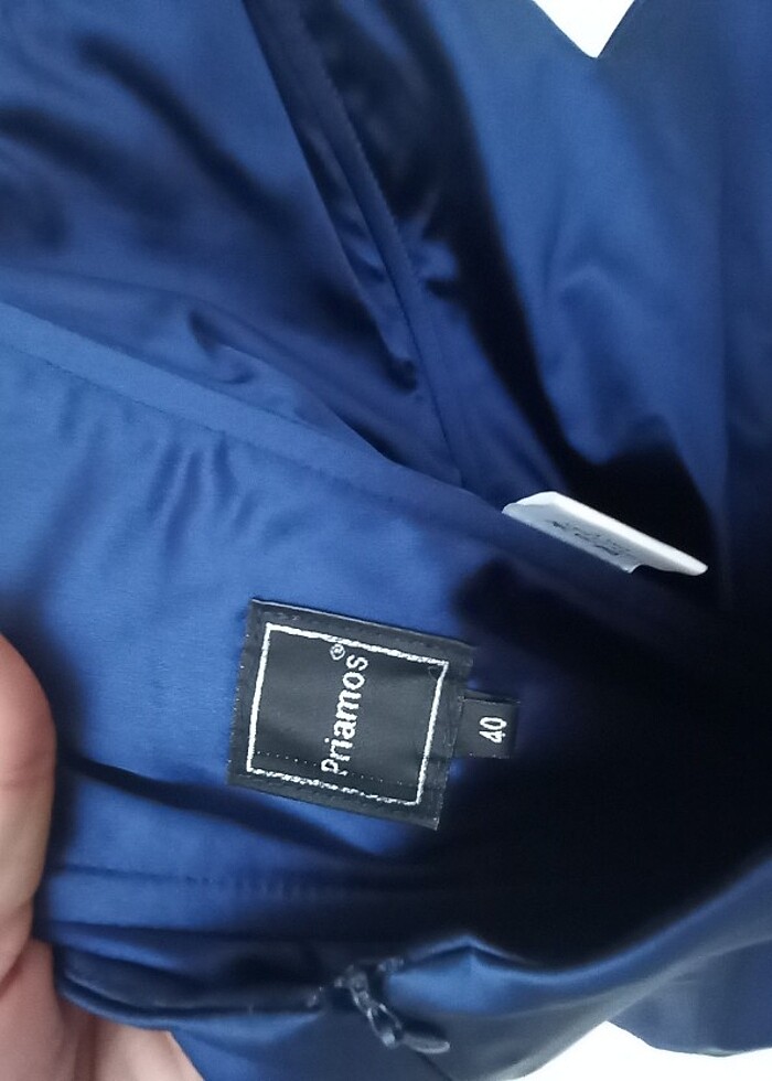  Saten abiye elbise - Görsel 3