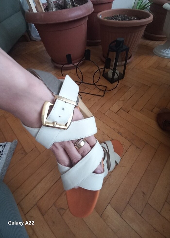 pierlucci deri Topuklu sandalet  - Görsel 2