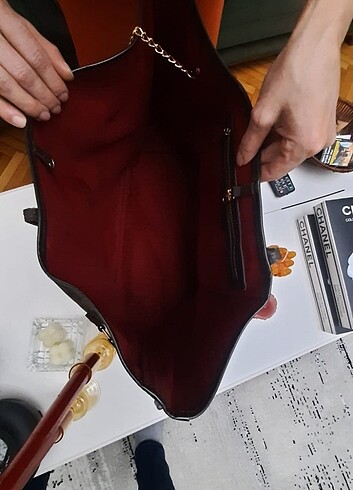 LOUİS VUITTON DERİ KOL ÇANTASI  - Görsel 8