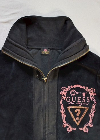 m Beden Guess Kadın Gri Fermuarlı Sweatshirt