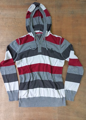 çizgili y2k basic vintage sweatshirt