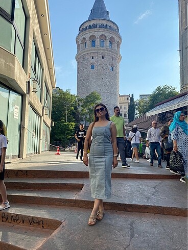 Mango Kot elbise sadece
