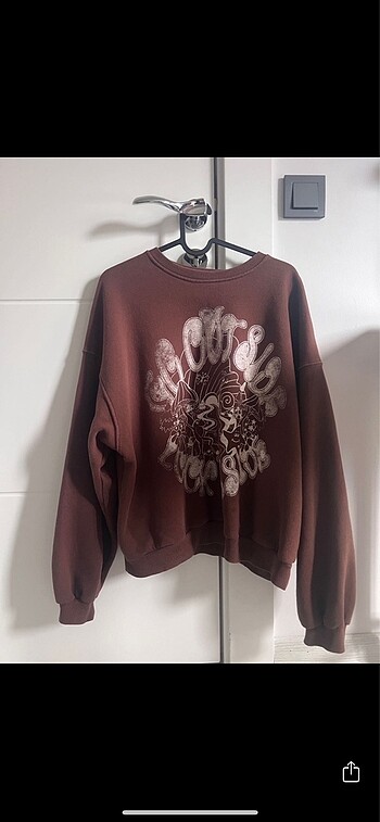 Kahverengi bershka sweatshirt