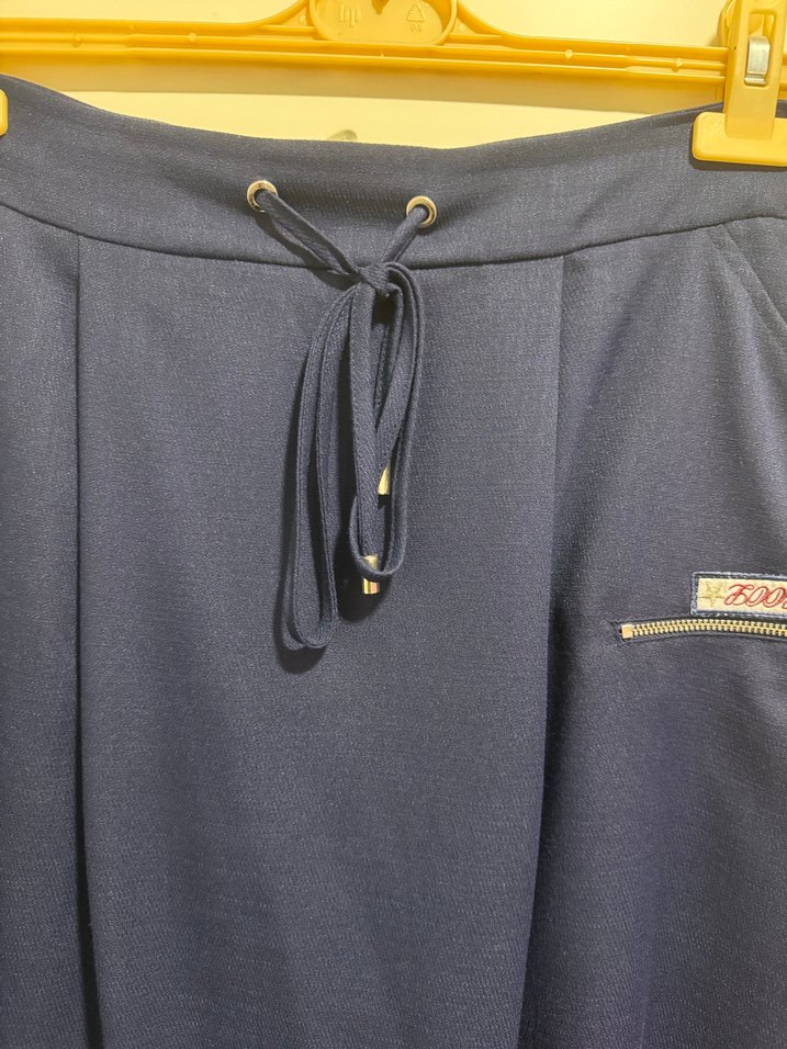 Kadın Lacivert Uzun Bol Kesim Etek - Görsel 2