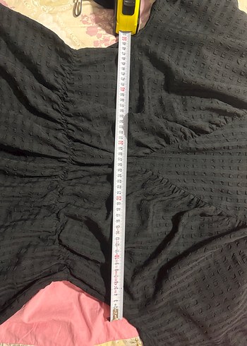 Uzun Kollu Siyah Fırfırlı Bluz - Görsel 8