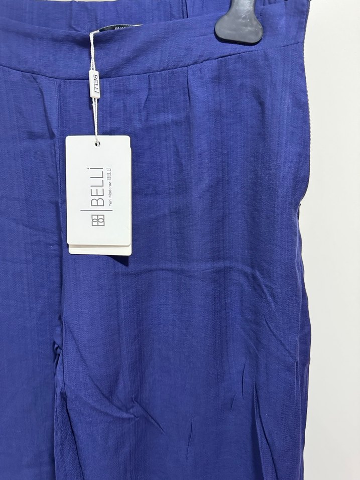 Lacivert Kadın  Salaş Pantolon - Görsel 2