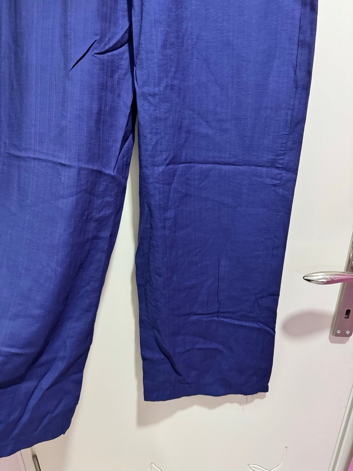 Lacivert Kadın  Salaş Pantolon - Görsel 5