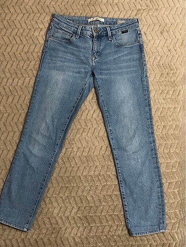 Mavi kot pantalon