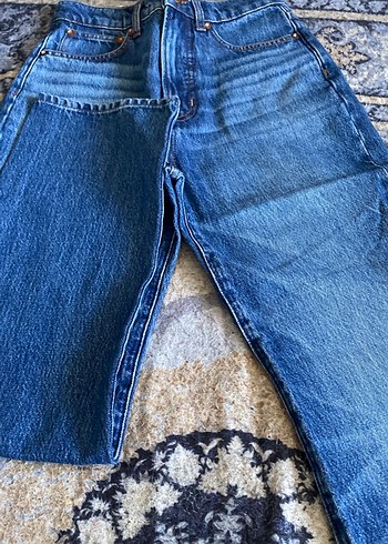 s Beden Mqvi Desenli Kadın Denim Pantolon