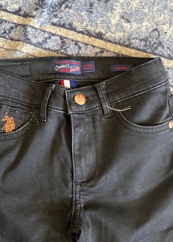 U.S Polo Assn. Siyah Kemerli Erkek Çocuk Denim Pantolon