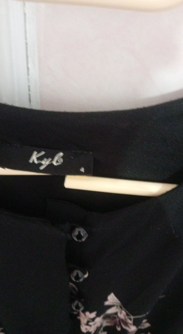 Kadın Siyah Uzun Çiçekli Bohem Elbise - Görsel 3