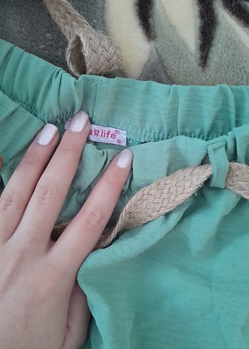 Kadın Camel Kumaş Kemerli Rahat Pantolon - Görsel 4