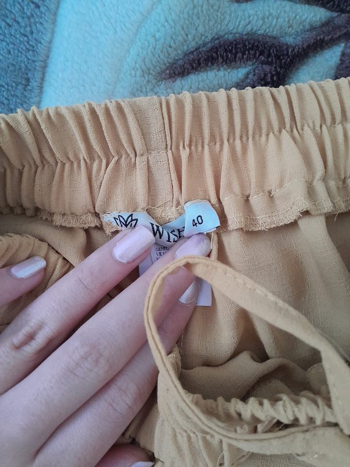 Kadın Camel Kumaş Kemerli Rahat Pantolon - Görsel 3