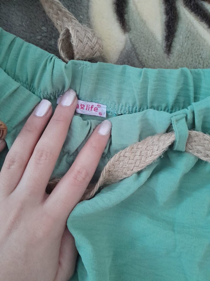 Kadın Camel Kumaş Kemerli Rahat Pantolon - Görsel 4