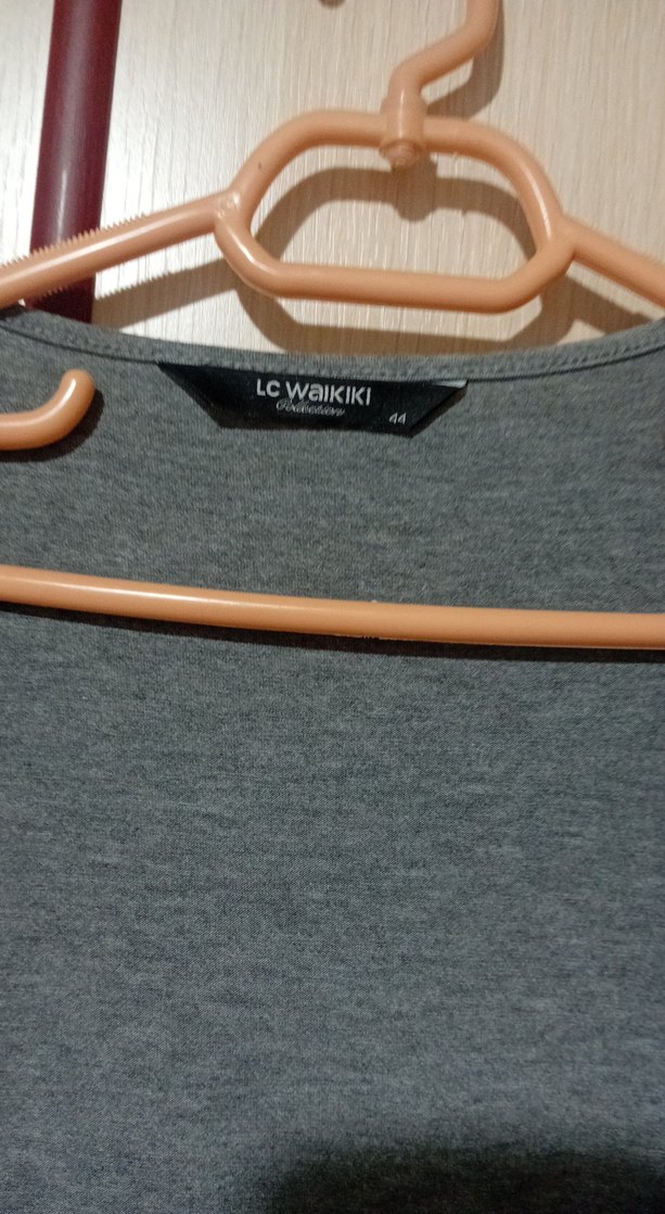 Gri Uzun Kadın hırka - Görsel 2