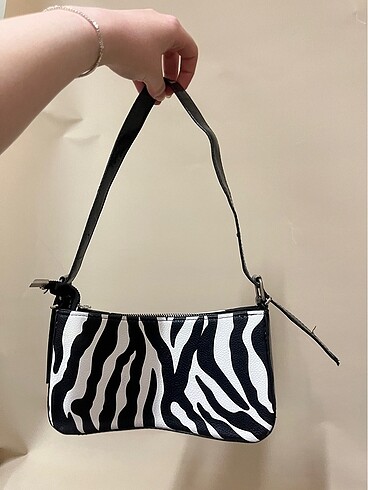 Addax Zebra desen çanta