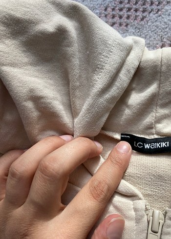 LC Waikiki Bej Keten Kadın hırka