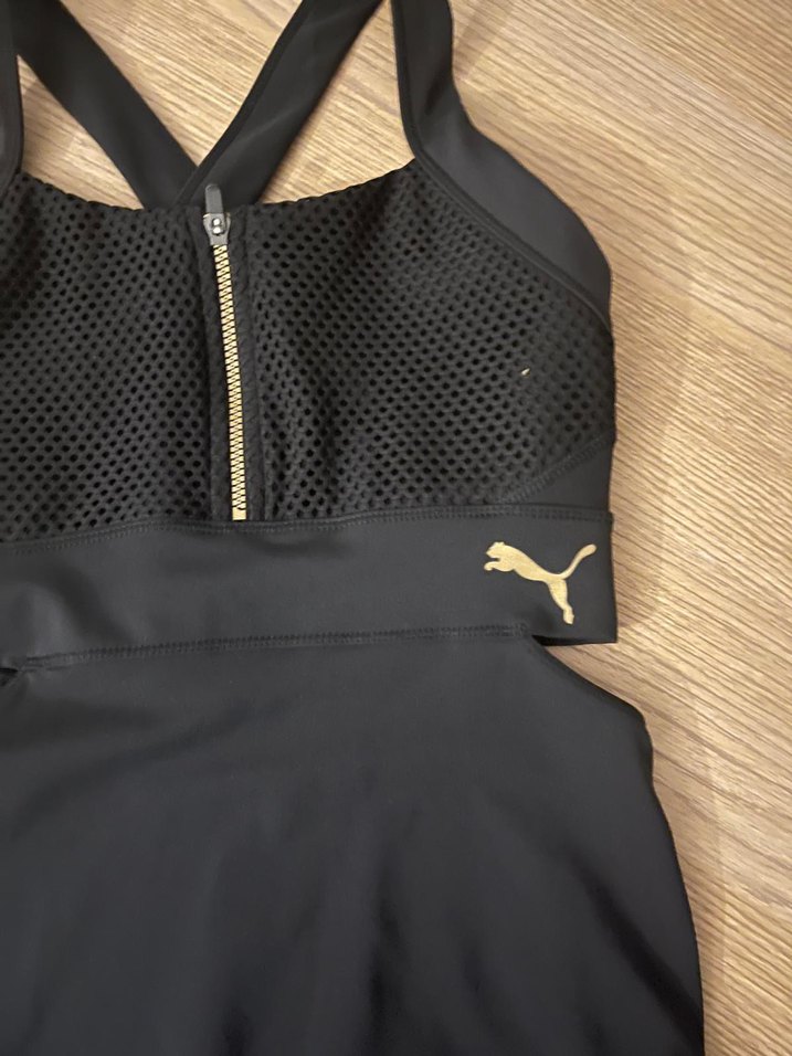 Puma Fermuarlı Siyah Spor Tarzı Kadın Mayo - Görsel 2