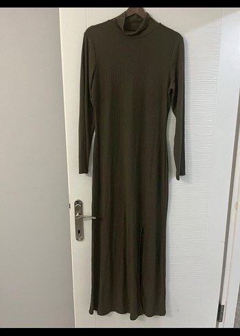 H&M Uzun Kollu yeşil Elbise