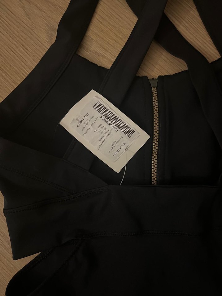 Puma Fermuarlı Siyah Midi Kadın Mayo - Görsel 4