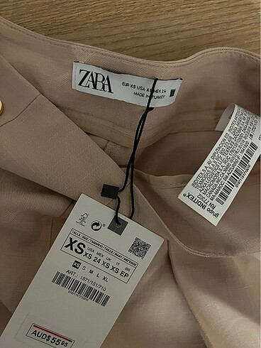 xs Beden Zara orjinal şort etek