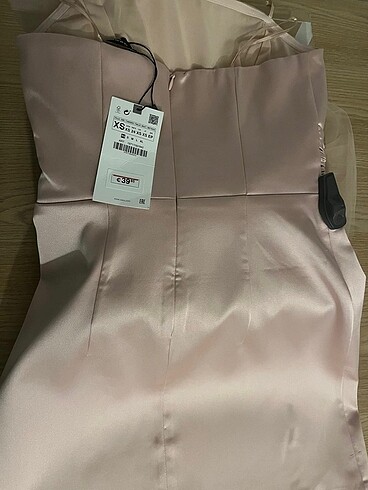 xs Beden Zara pudra elbise