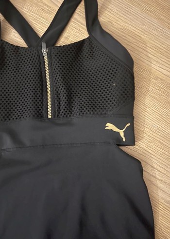 Fermuarlı Siyah Kadın Mayo - Puma - Görsel 2