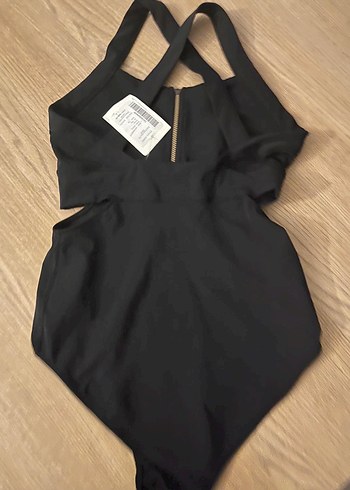 Fermuarlı Siyah Kadın Mayo - Puma - Görsel 3