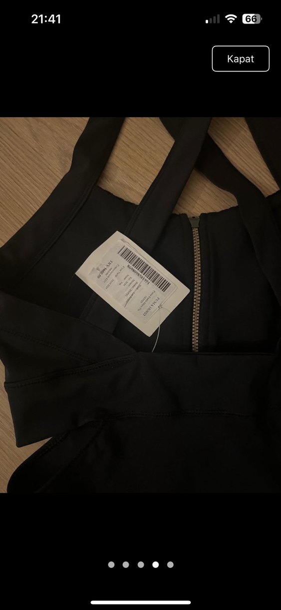 Fermuarlı Siyah Puma Kadın Mayo - Görsel 5