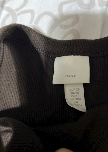 H&M Kahverengi halter yaka tam boy ust