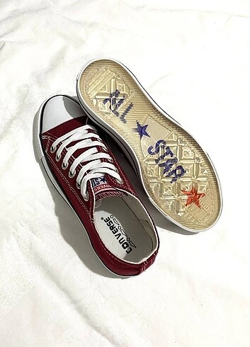 39 Beden Converse Bordo Spor Ayakkabı