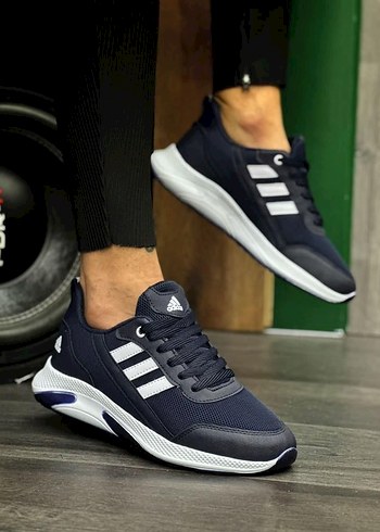 Adidas Erkek Lacivert Bağcıklı Spor Ayakkabı