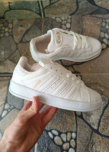 39 Beden beyaz Renk Beyaz Adidas Campüs Spor Ayakkabı