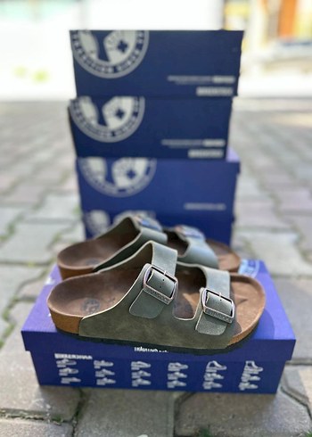 Birkenstock haki Tokalı Terlik