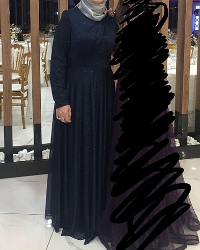 Diğer Tesettür Lacivert Elbise