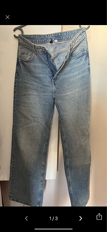 Vintage straight yüksek bel jean