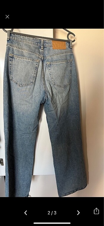 H&M Vintage straight yüksek bel jean