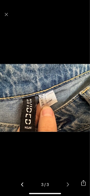 s Beden Vintage straight yüksek bel jean