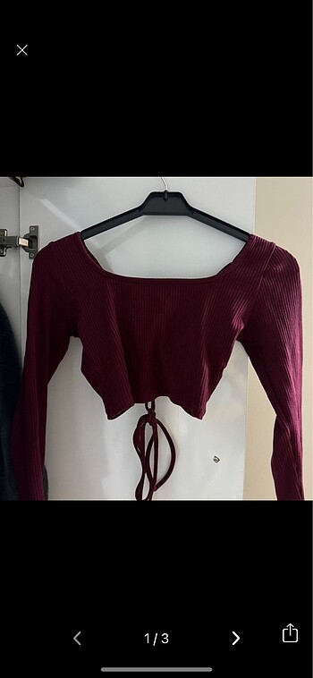 Sırt detaylı crop bluz