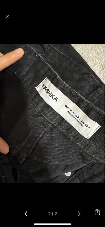 Bershka yüksel bel Jean
